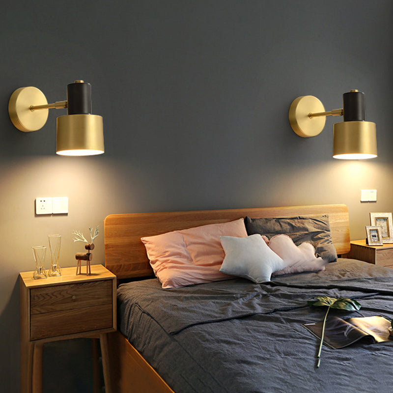 Goldene postmoderne Wandleuchte eine Lampenwandleuchte für Schlafzimmer