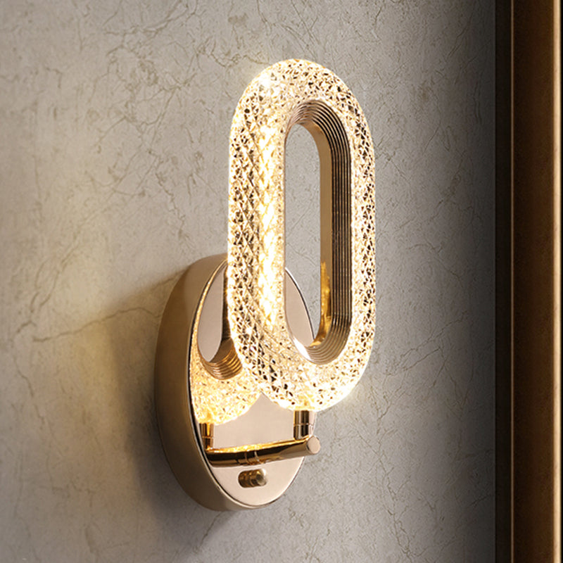 Gold Oval Leuchten Wandleuchte modern