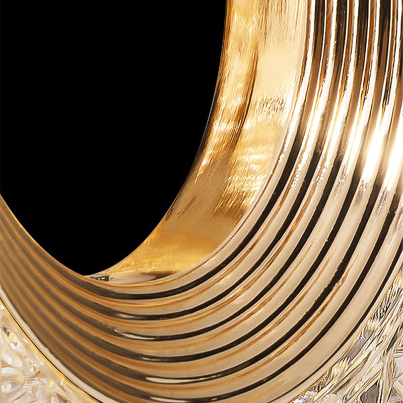 Gold Oval Leuchten Wandleuchte modern