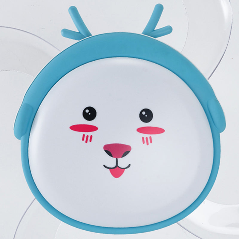 Cartoon Children dormitorio colgante ventilador de ventilador de ventilador de animales semi rascilla de techo luz de techo