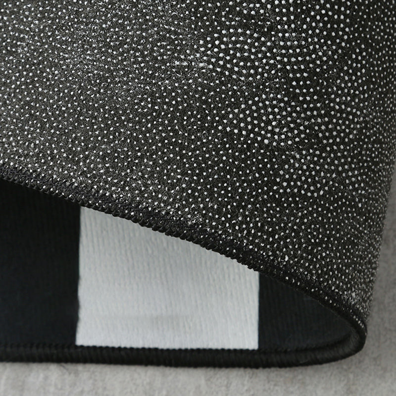 Chic Modern Area Carpet Plaid Pattern Polyester Area Rug Non-Slip Backing Rug for Home Decor