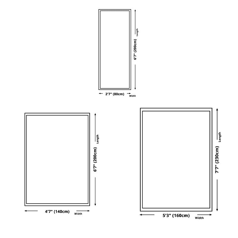 Chic Modern Area Carpet Plaid Pattern Polyester Area Rug Non-Slip Backing Rug for Home Decor