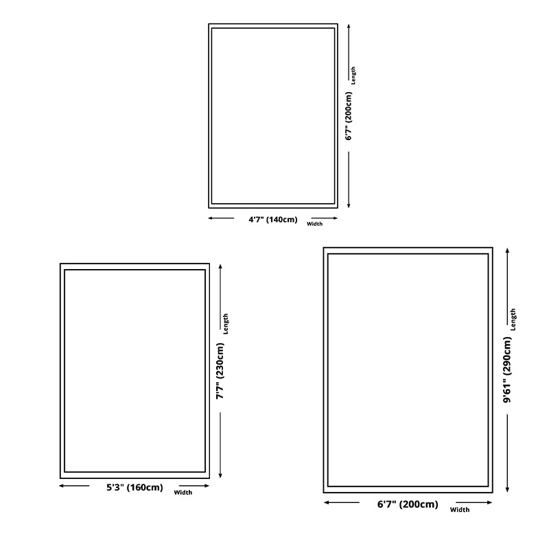 Modern Plaid Print Area Carpet Black Polyester Area Rug Non-Slip Backing Rug for Home Decor