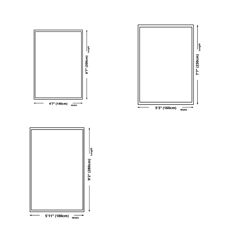 Modern Geometric Print Rug Washable Carpet Washable Polyester Indoor Rug for Living Room