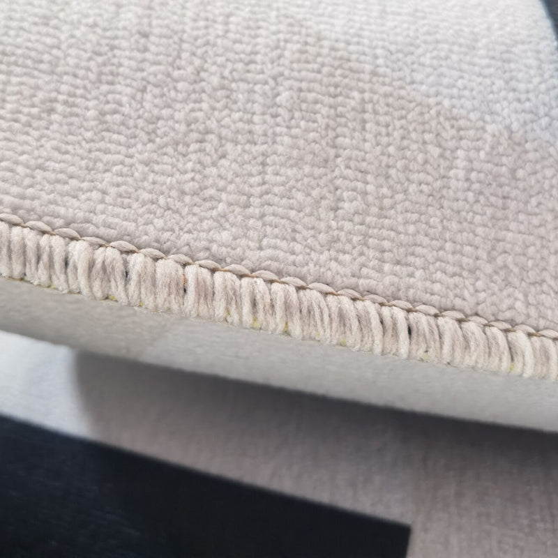 Brown Modern Area Carpet Geometric Pattern Polyester Area Rug Stain Resistant Rug for Home Decor