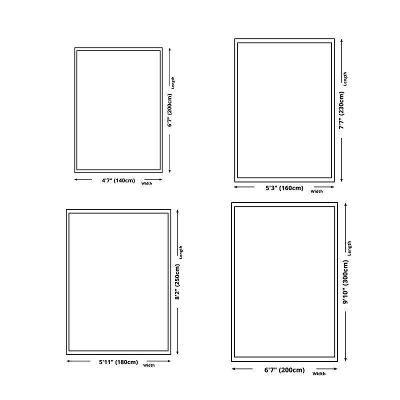 Simplicity Triangle Pattern Rug Polyester Indoor Carpet Stain Resistant Area Rug for Living Room