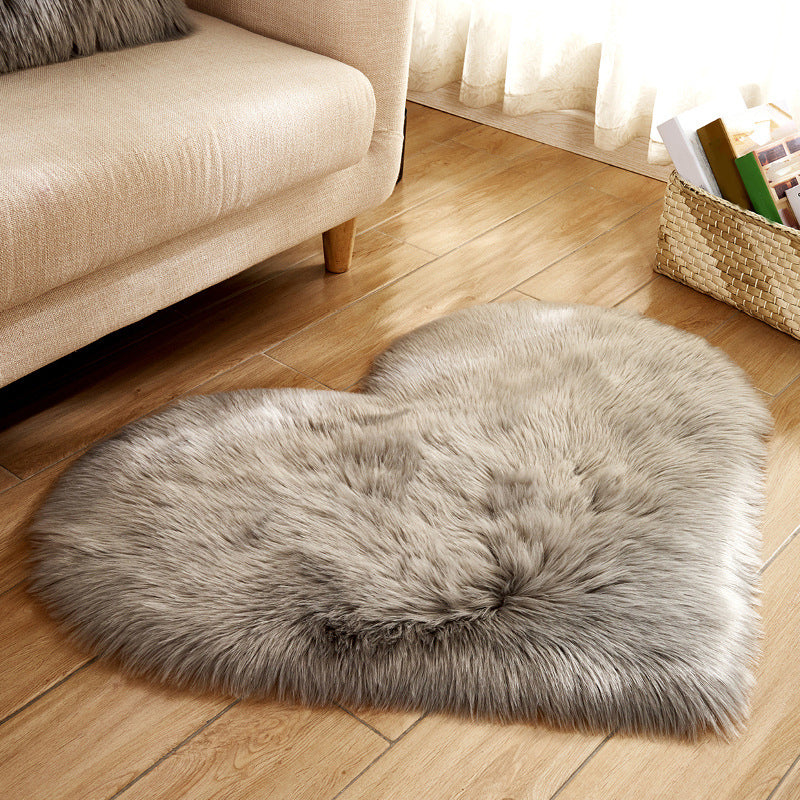 Modern Solid Color Carpet Leisure Polyester Shag Rug Non-Slip Backing Carpet for Living Room