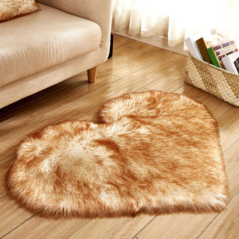 Modern Solid Color Carpet Leisure Polyester Shag Rug Non-Slip Backing Carpet for Living Room