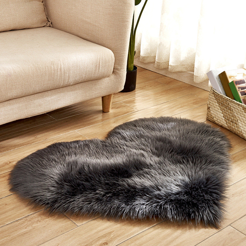 Modern Solid Color Carpet Leisure Polyester Shag Rug Non-Slip Backing Carpet for Living Room