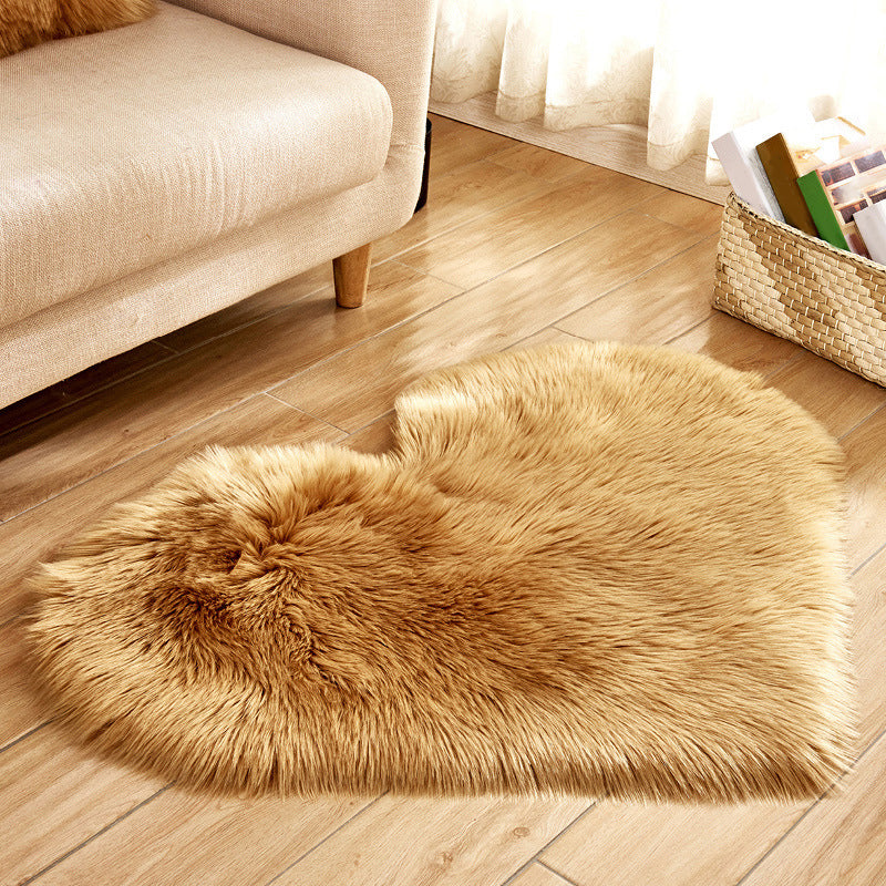 Modern Solid Color Carpet Leisure Polyester Shag Rug Non-Slip Backing Carpet for Living Room