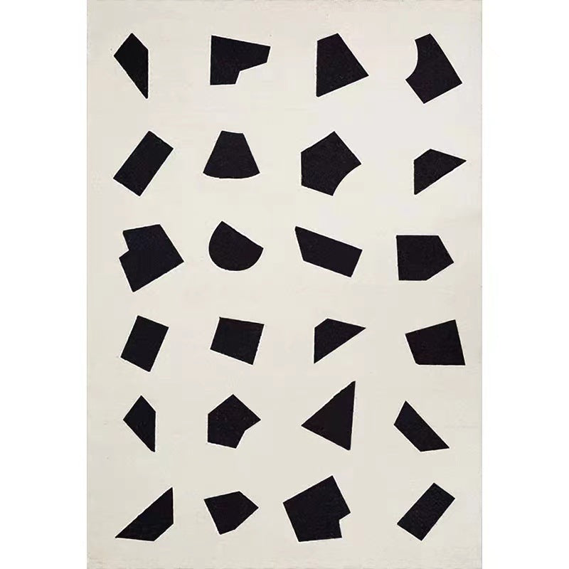 Khaki Tone Geometric Rug Leisure Polyester Area Rug Stain Resistant Carpet for Home Decor