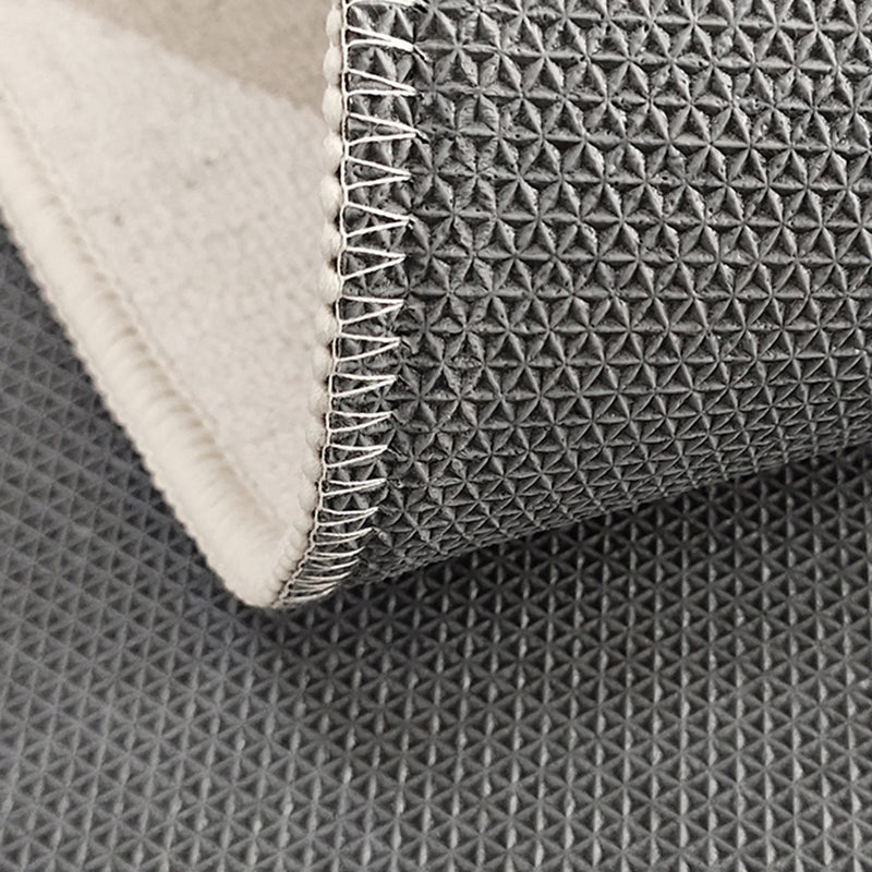 Grey Modern Rug Polyester Circle Rug Non-Slip Backing Rug for Home Decoration