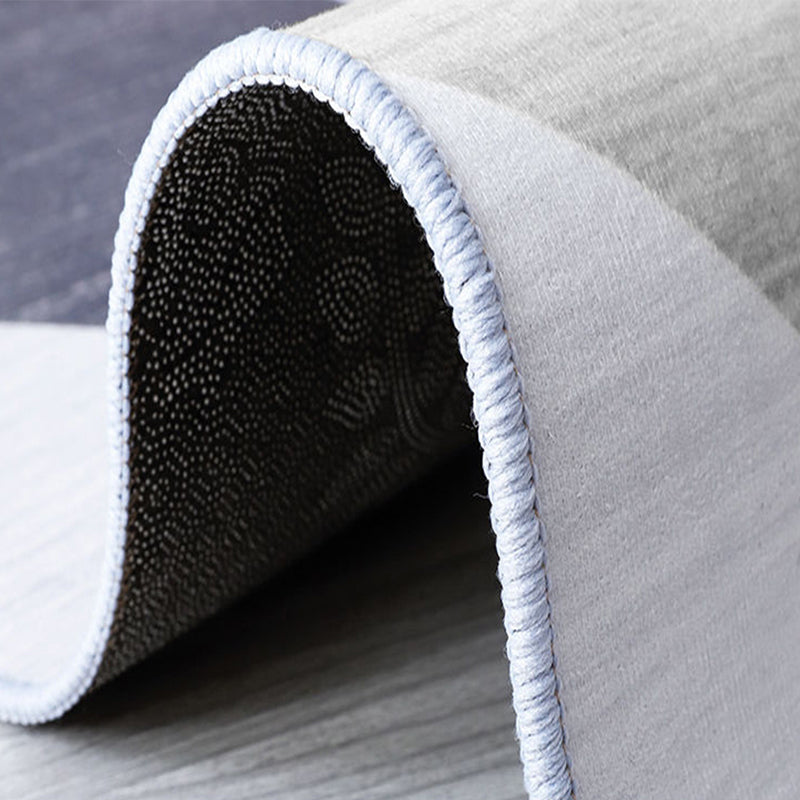 Geometric Area Rug Modern Contrast Panel Carpet Polyester Living Room Carpet with Non-Slip Backing