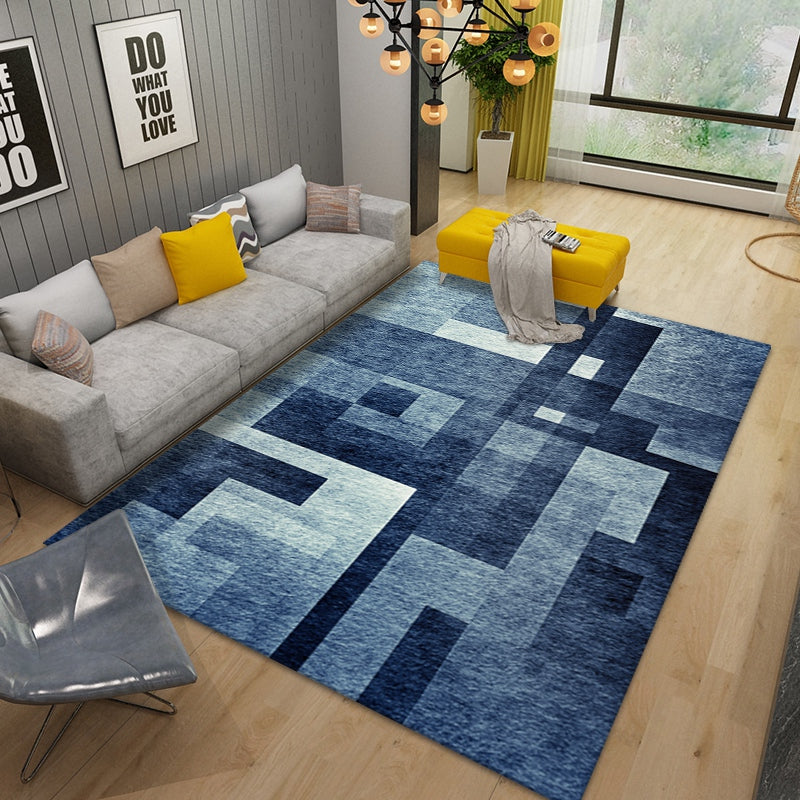 Creative Graphic Printed Carpet Polyester Rug Non-Slip Backing Indoor Rug for Home Decoration