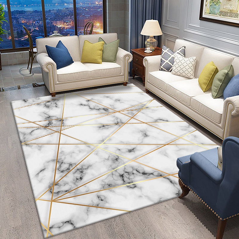 Creative Graphic Printed Carpet Polyester Rug Non-Slip Backing Indoor Rug for Home Decoration