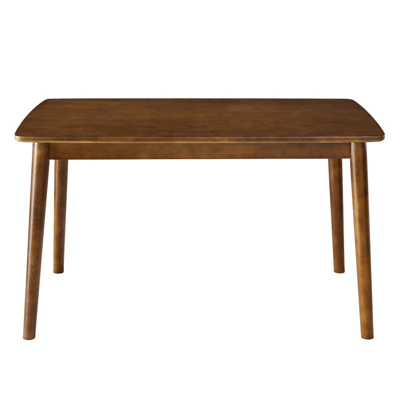 Rubberwood vaste houten eettafel 4 benen basis houten tafel voor keuken