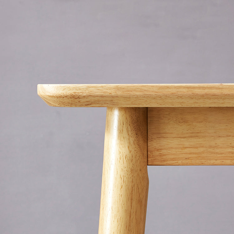 Rubberwood vaste houten eettafel 4 benen basis houten tafel voor keuken