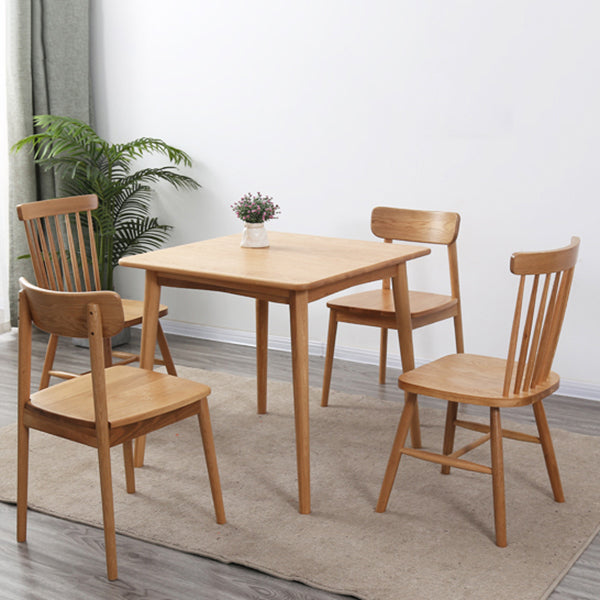 Collezione per sala da pranzo in legno in legno massiccio contemporaneo con 4 piedi