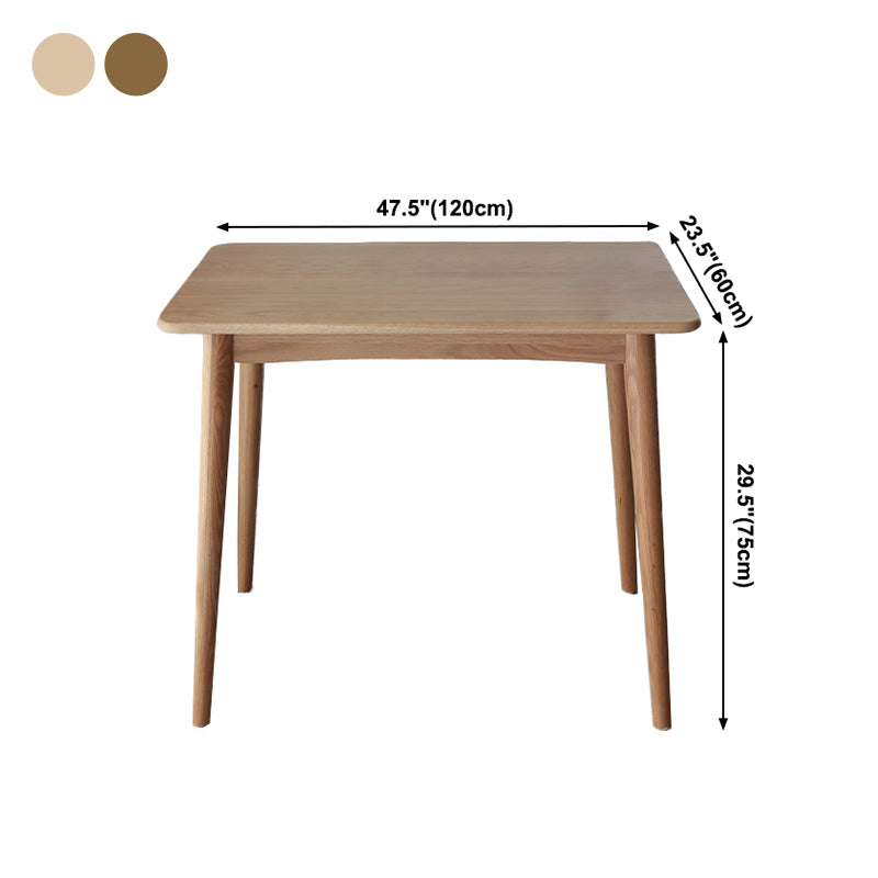 Collezione per sala da pranzo in legno in legno massiccio contemporaneo con 4 piedi