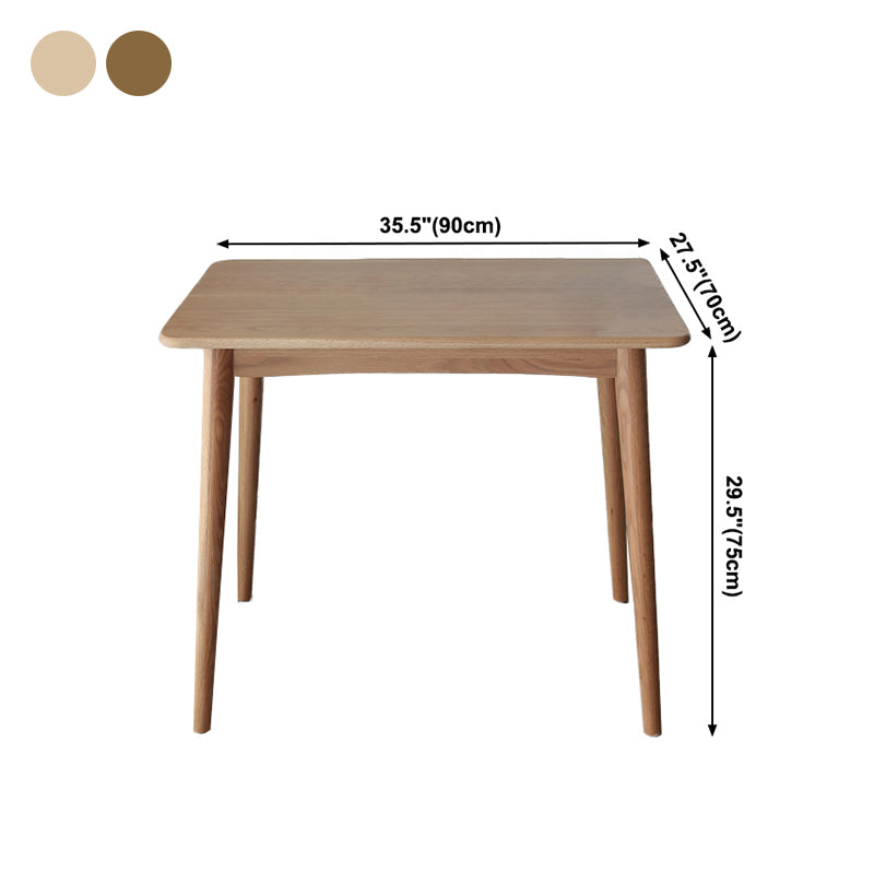 Collezione per sala da pranzo in legno in legno massiccio contemporaneo con 4 piedi