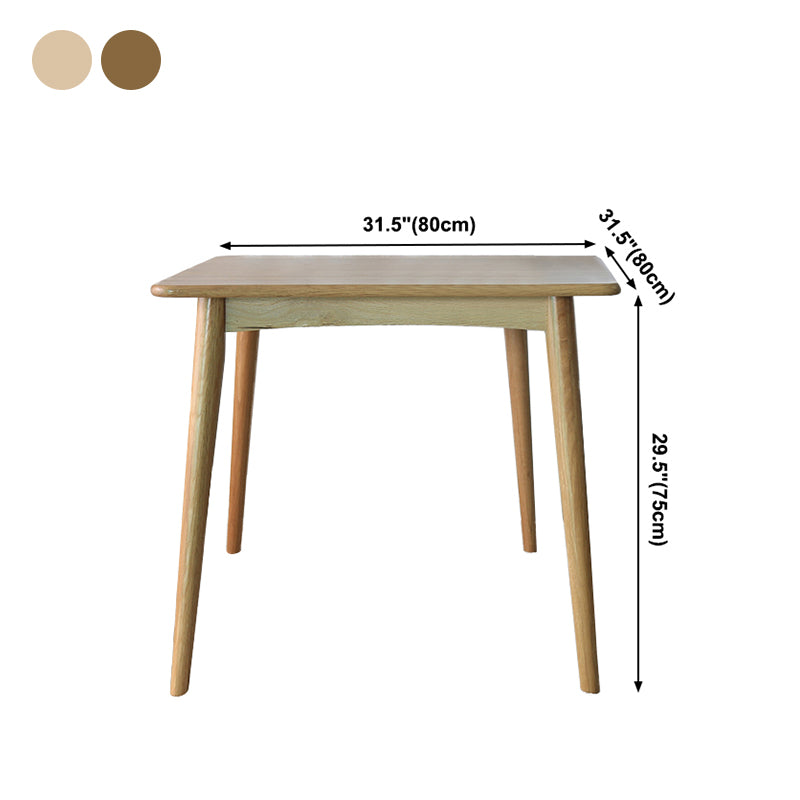Collezione per sala da pranzo in legno in legno massiccio contemporaneo con 4 piedi