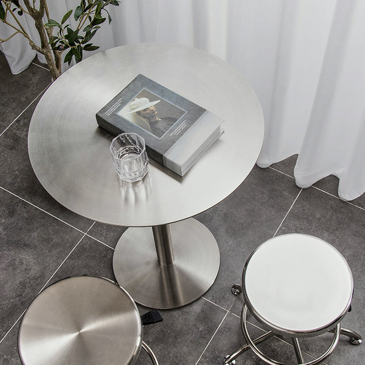 Metal Industrial Dining Table Stainless Steel Table for Kitchen and Dining Room