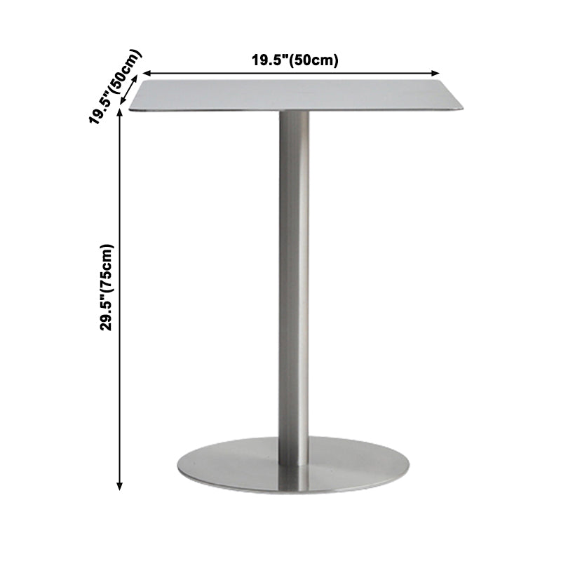 Metal Industrial Dining Table Stainless Steel Table for Kitchen and Dining Room