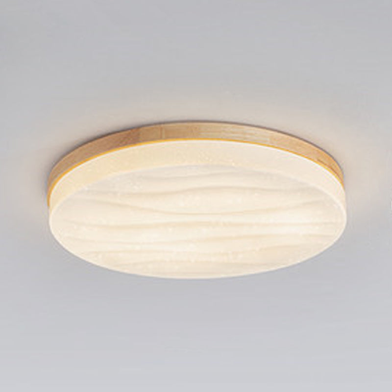 Lampada da soffitto a LED a forma geometrica Moderna in legno 1 luce da incasso per sala da pranzo corridoio