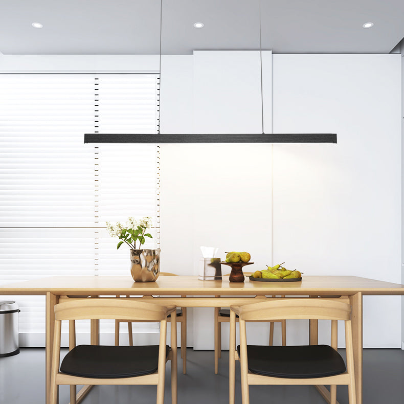 Lustres d'île linéaire contemporains lumières luminaires de lustre en métal