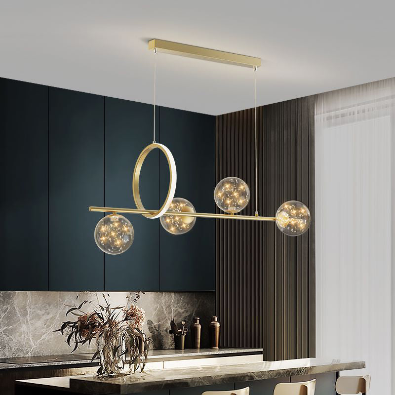 Sphere Anhänger Kronleuchter moderner Glas Island Kronleuchter für Esszimmer