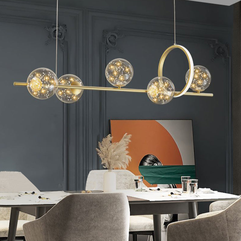 Sphere Anhänger Kronleuchter moderner Glas Island Kronleuchter für Esszimmer