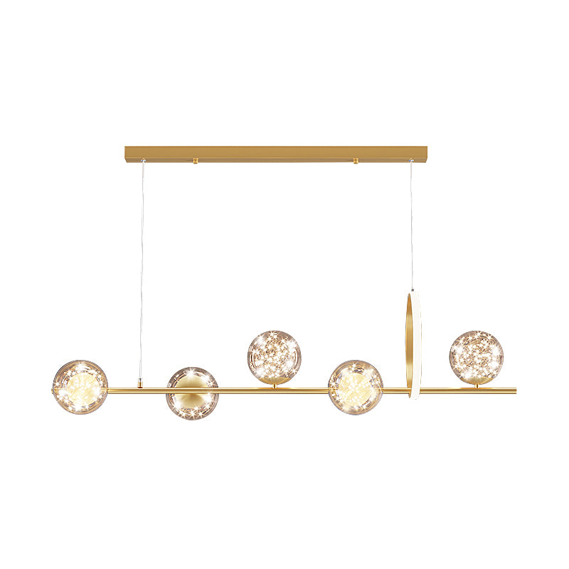 Modern Globe Chandeliers Island Lights Glass 6 Light Globe Chandeliers