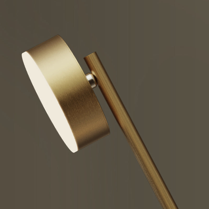 Cylinder Island Lights Modern Metal 4 Light Island Lighting in Gold