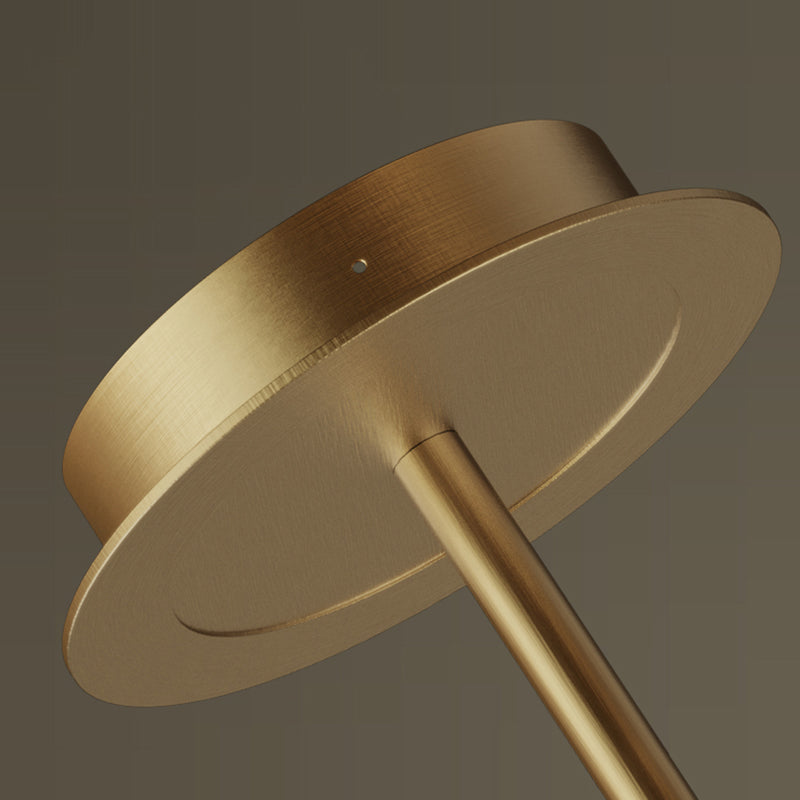 Cylinder Island Lights Modern Metal 4 Light Island Lighting in Gold