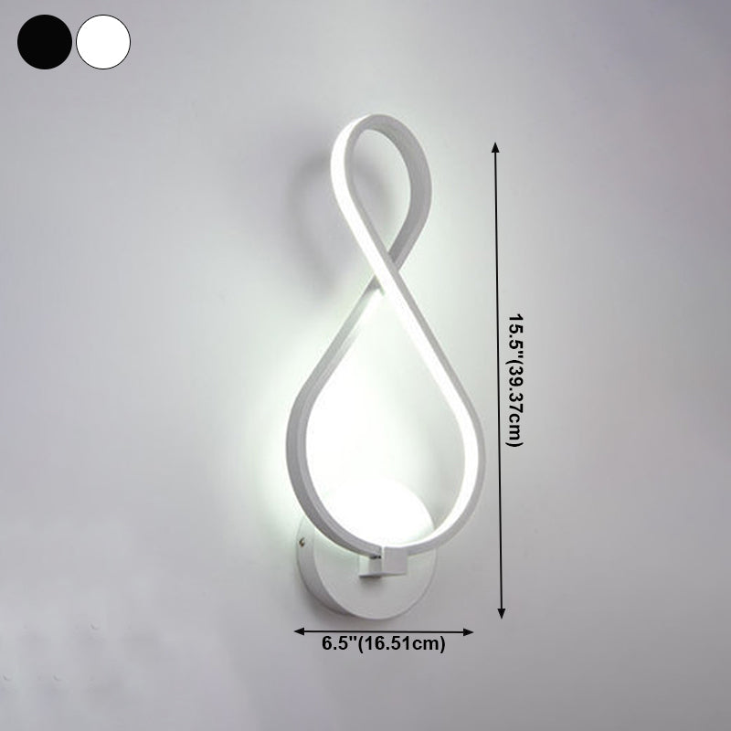 Einzigartiger Schatten 1-Licht Wandleuchte moderne Metallmontage Leuchte Metallmontage