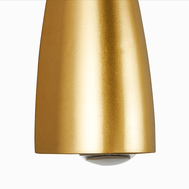 Geometrischer Schatten 2-Lights Wandleuchten moderner Metallmontageleuchte in Gold