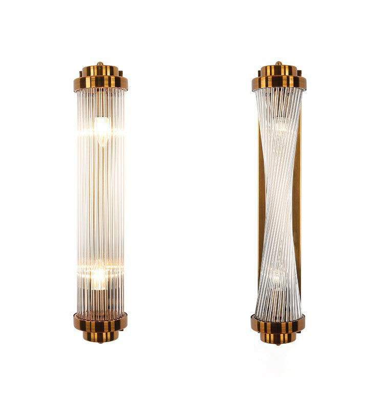 Einstellbare geometrische Schattenwand Wandleuchte moderne Kristallwandmontageleuchte in Gold