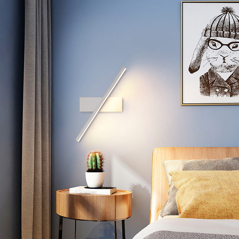 Einstellbare Metall Linear Wandleuchter 1 Licht moderne Wandmontageleuchte