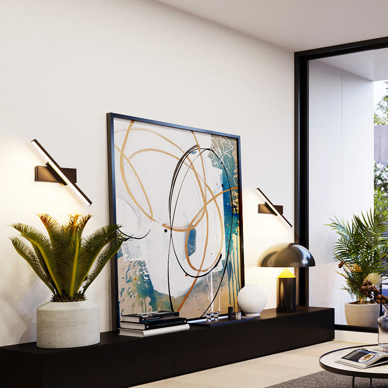 Einstellbare Metall Linear Wandleuchter 1 Licht moderne Wandmontageleuchte