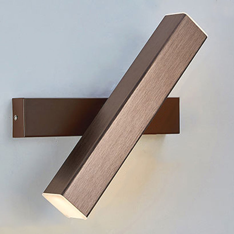 Ajustable de 1 luces de sombra lineal matones de pared de estilo moderno de metal iluminación de pared