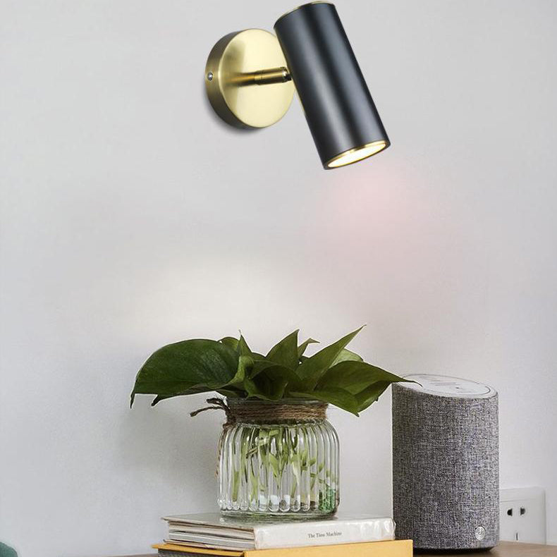 Halbzylinder 1-Licht-Lesen Wandleuchte moderne Metallwandmontageleuchte Metallmontage