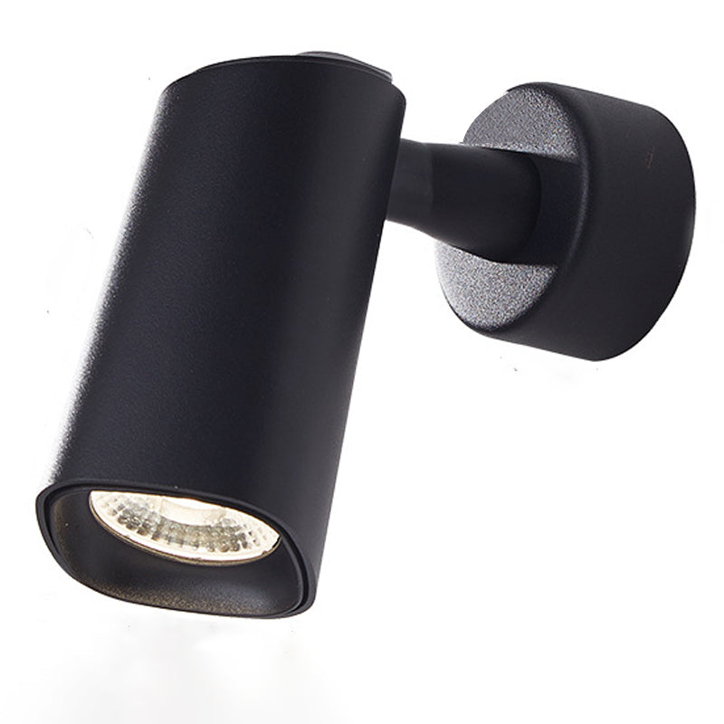 Half Cylinder Shade Single Light Reading Wall Light Modern Style Metal Wall Mount Light Fixture