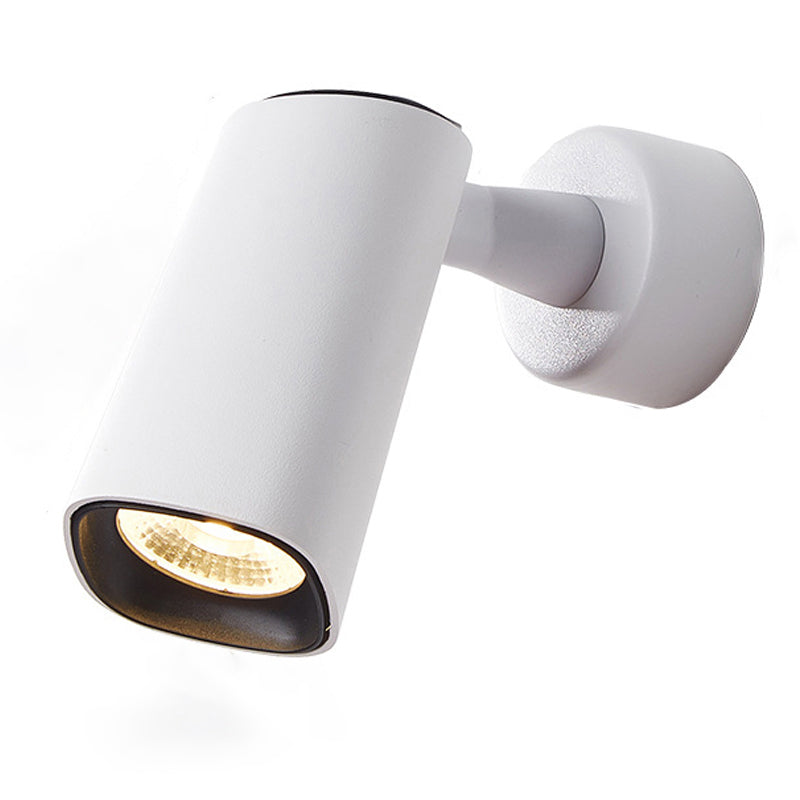 Half Cylinder Shade Single Light Reading Wall Light Modern Style Metal Wall Mount Light Fixture