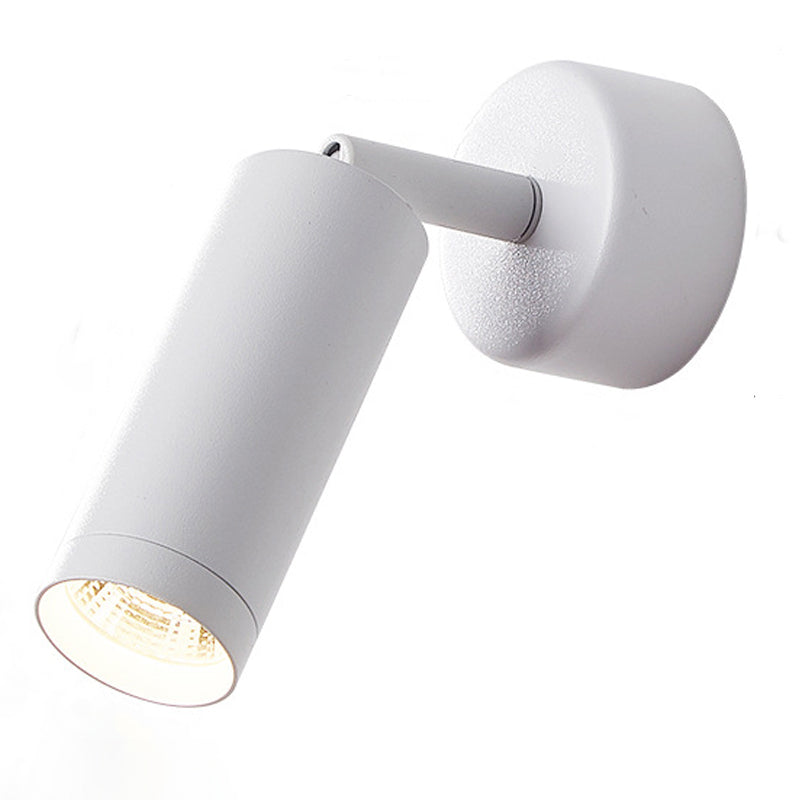 Half Cylinder Shade Single Light Reading Wall Light Modern Style Metal Wall Mount Light Fixture