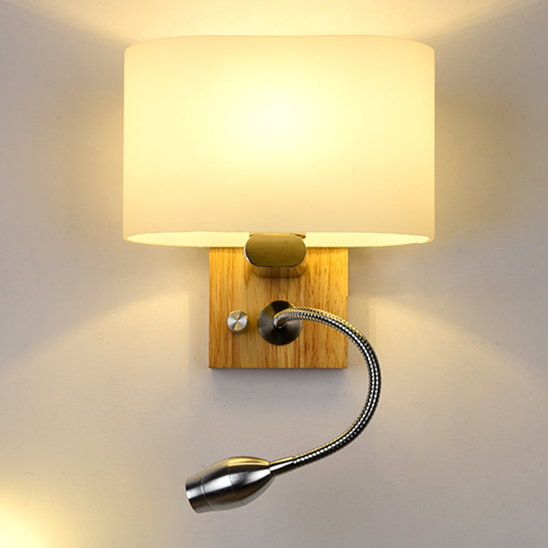 Holz- und Glasgeometrie -Wand -Lampen zeitgenössische Multi -Leuchten -Wandleuchte