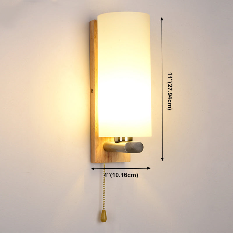 Holz- und Glasgeometrie -Wand -Lampen zeitgenössische Multi -Leuchten -Wandleuchte
