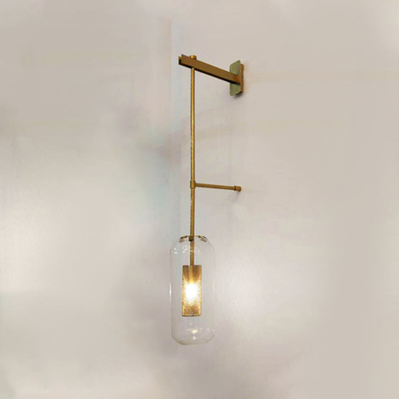 Glaszylinderwand montierte Lampen zeitgenössische 1 leichte Wandleuchte