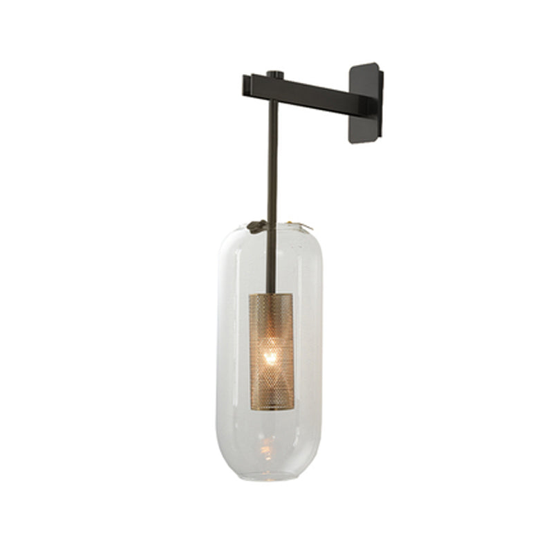 Glaszylinderwand montierte Lampen zeitgenössische 1 leichte Wandleuchte