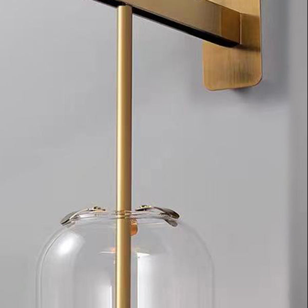 Glaszylinderwand montierte Lampen zeitgenössische 1 leichte Wandleuchte