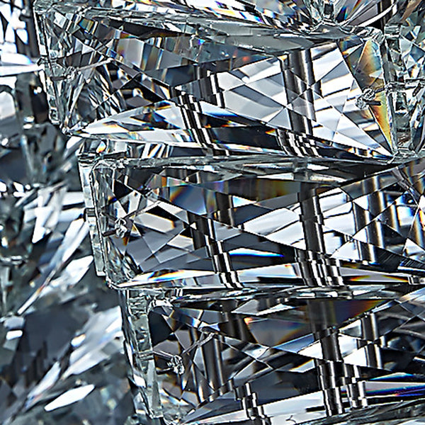 Geometrischer Schatten Einleichter Wandleuchter moderner Kristallwandmontageleuchte